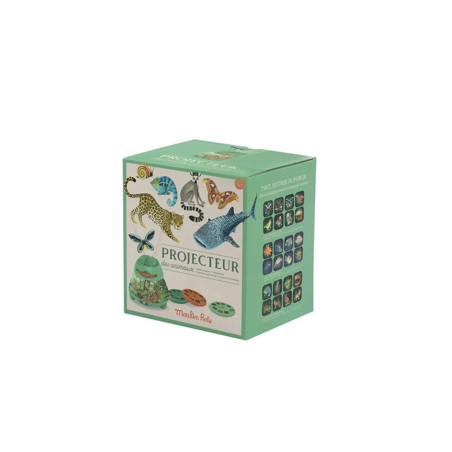 Moulin Roty Projecteur des animaux Tout autour du monde Multicolore
