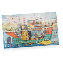 Moulin Roty Puzzle Le bâteau 200 pcs Le Jardin du Moulin Multicolore