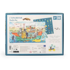 Moulin Roty Puzzle Le bâteau 200 pcs Le Jardin du Moulin Multicolore