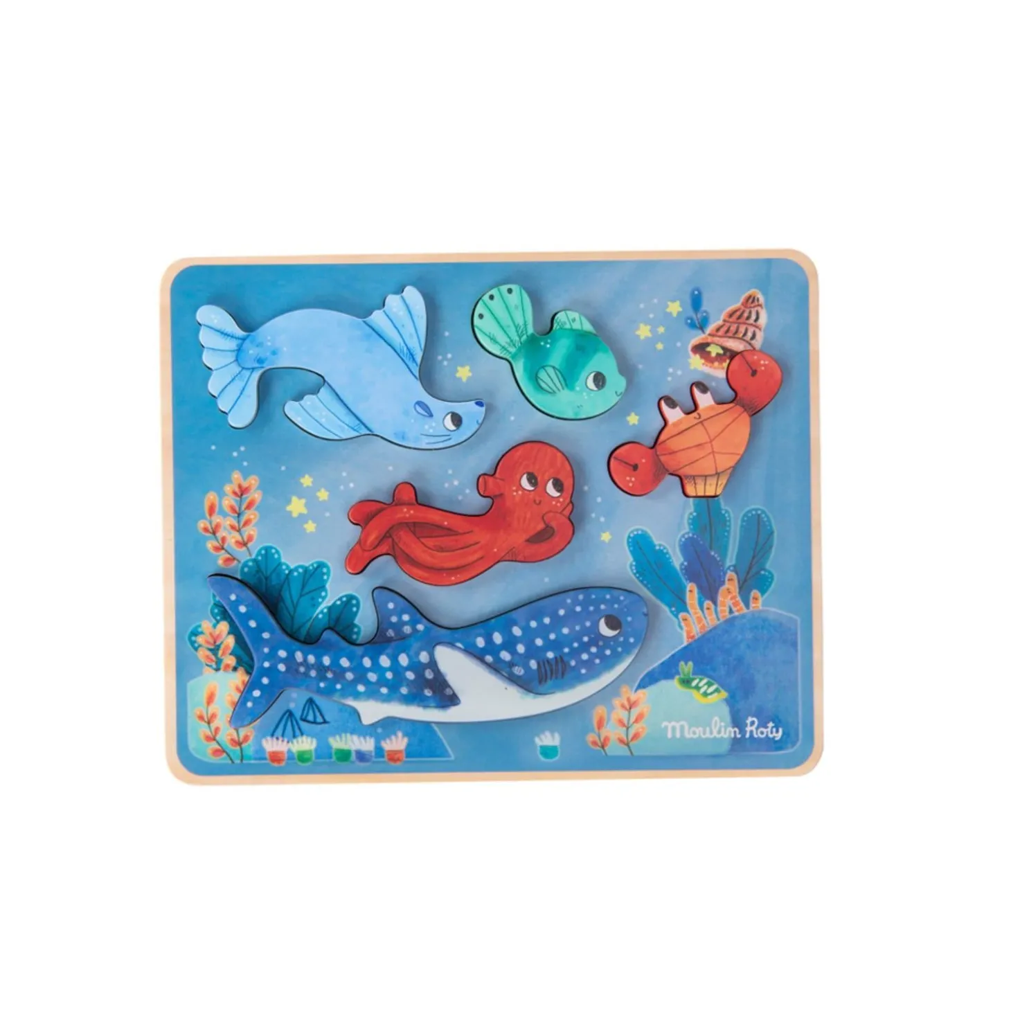 Moulin Roty Puzzle sensoriel Les aventures de Paulie Multicolore