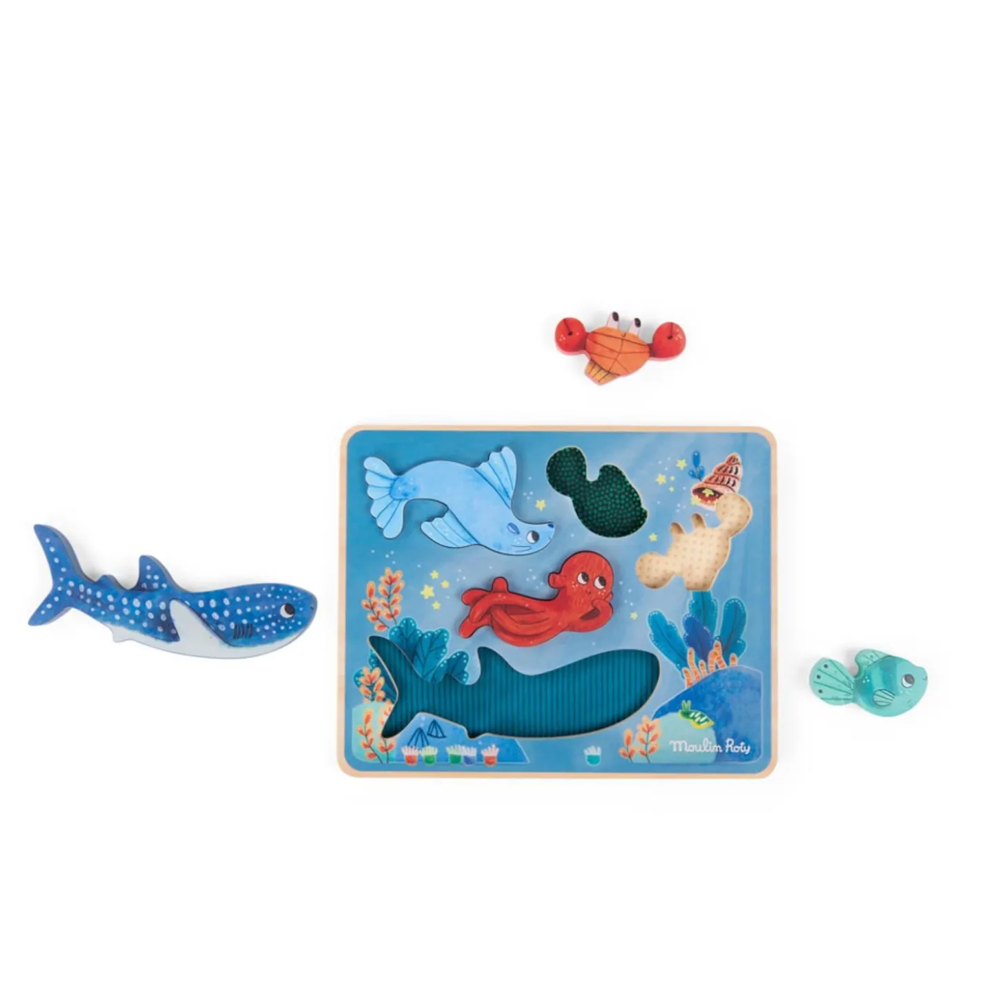 Moulin Roty Puzzle sensoriel Les aventures de Paulie Multicolore
