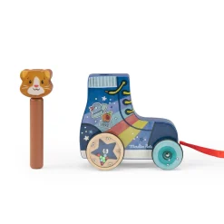 Moulin Roty Roller à tirer Puce & Pilou Multicolore