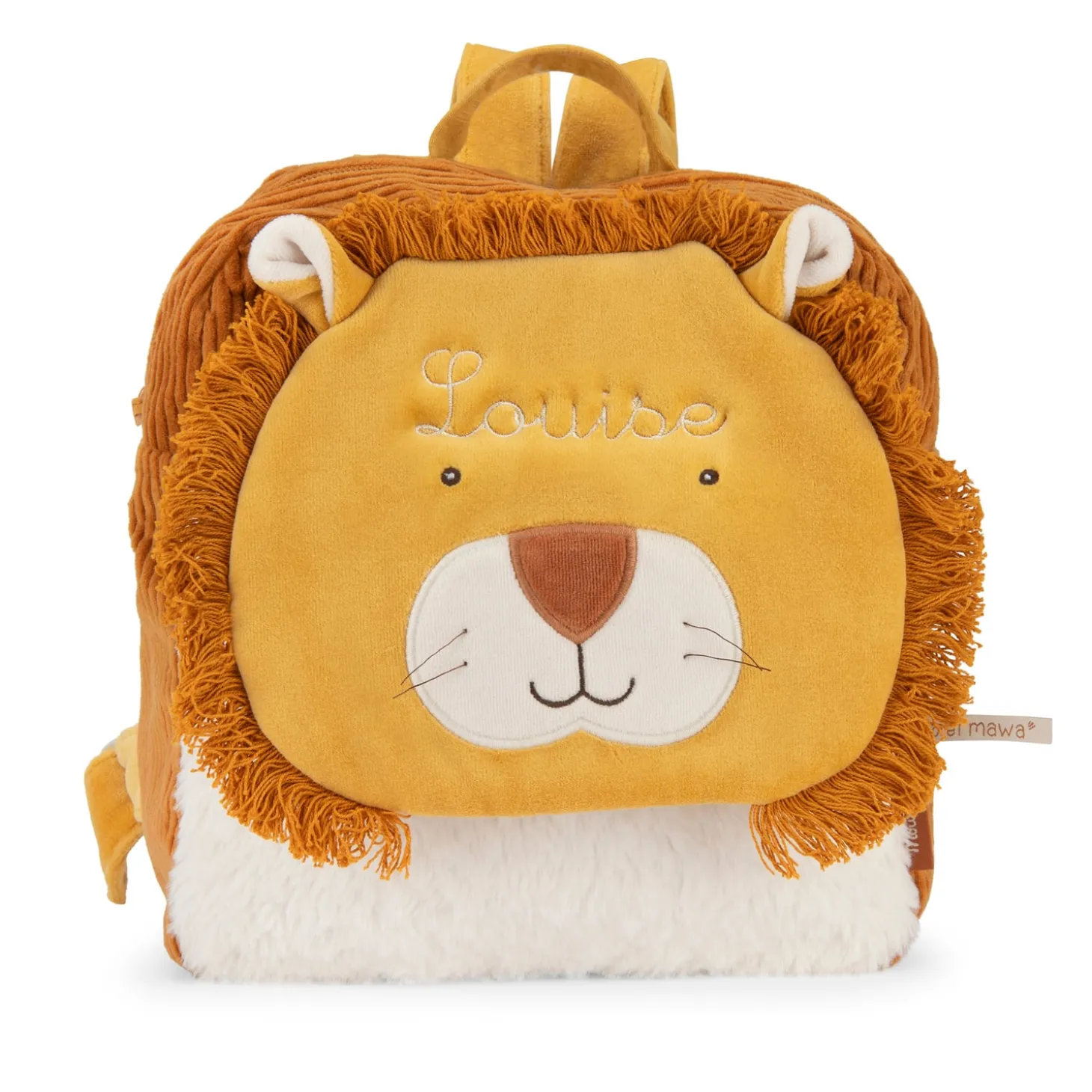 Moulin Roty Sac à dos lion Mamba La forêt Mawa Jaune
