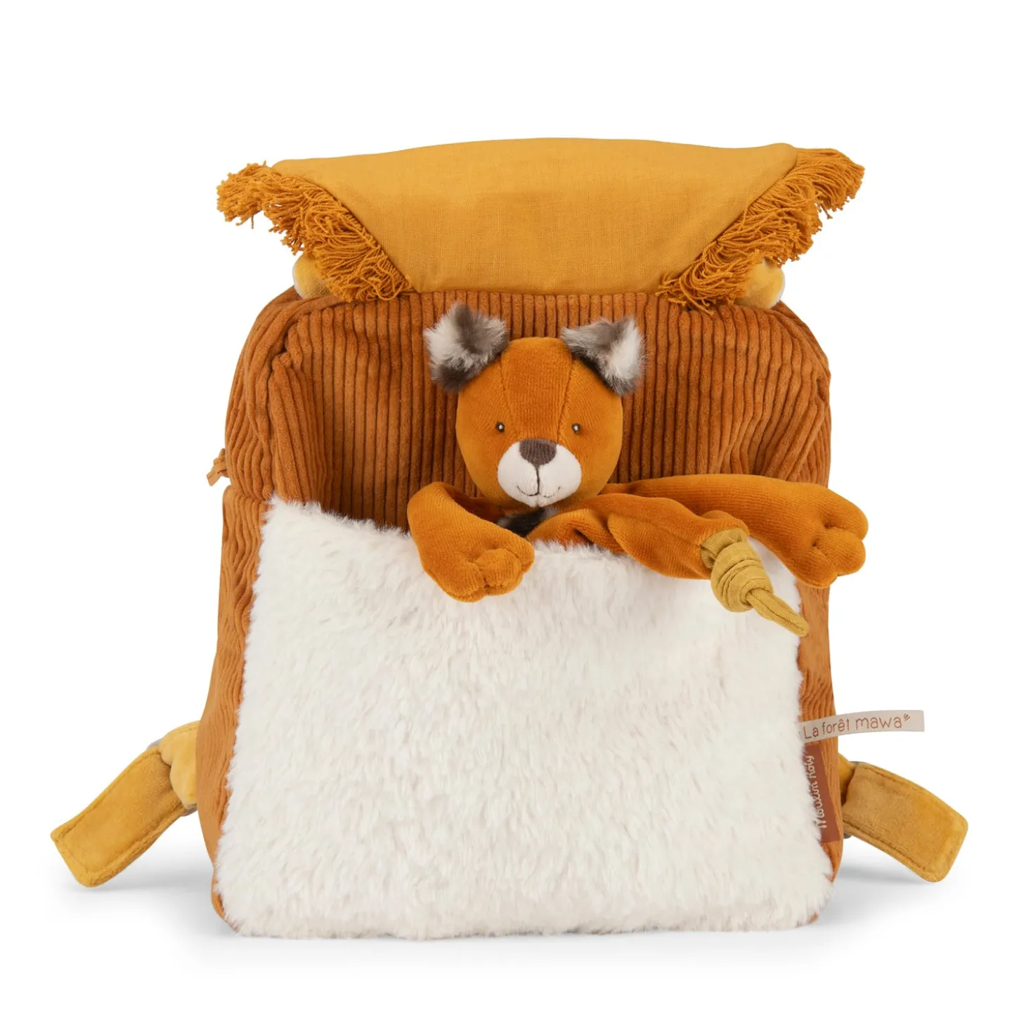 Moulin Roty Sac à dos lion Mamba La forêt Mawa Jaune