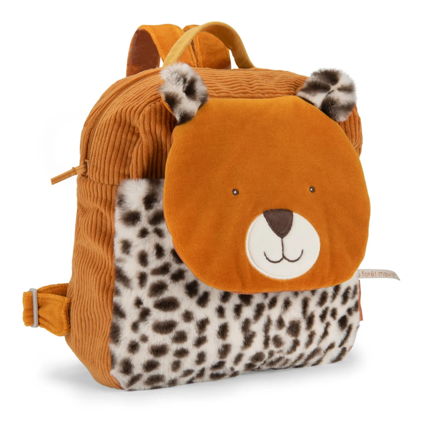 Moulin Roty Sac à dos léopard Taïgo La forêt Mawa Caramel