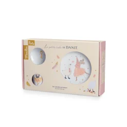 Moulin Roty                    Set vaisselle La petite école de danse    Blanc/Rose