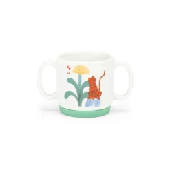 Moulin Roty Set vaisselle porcelaine La forêt Mawa Blanc/ vert