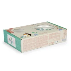 Moulin Roty Set vaisselle porcelaine La forêt Mawa Blanc/ vert