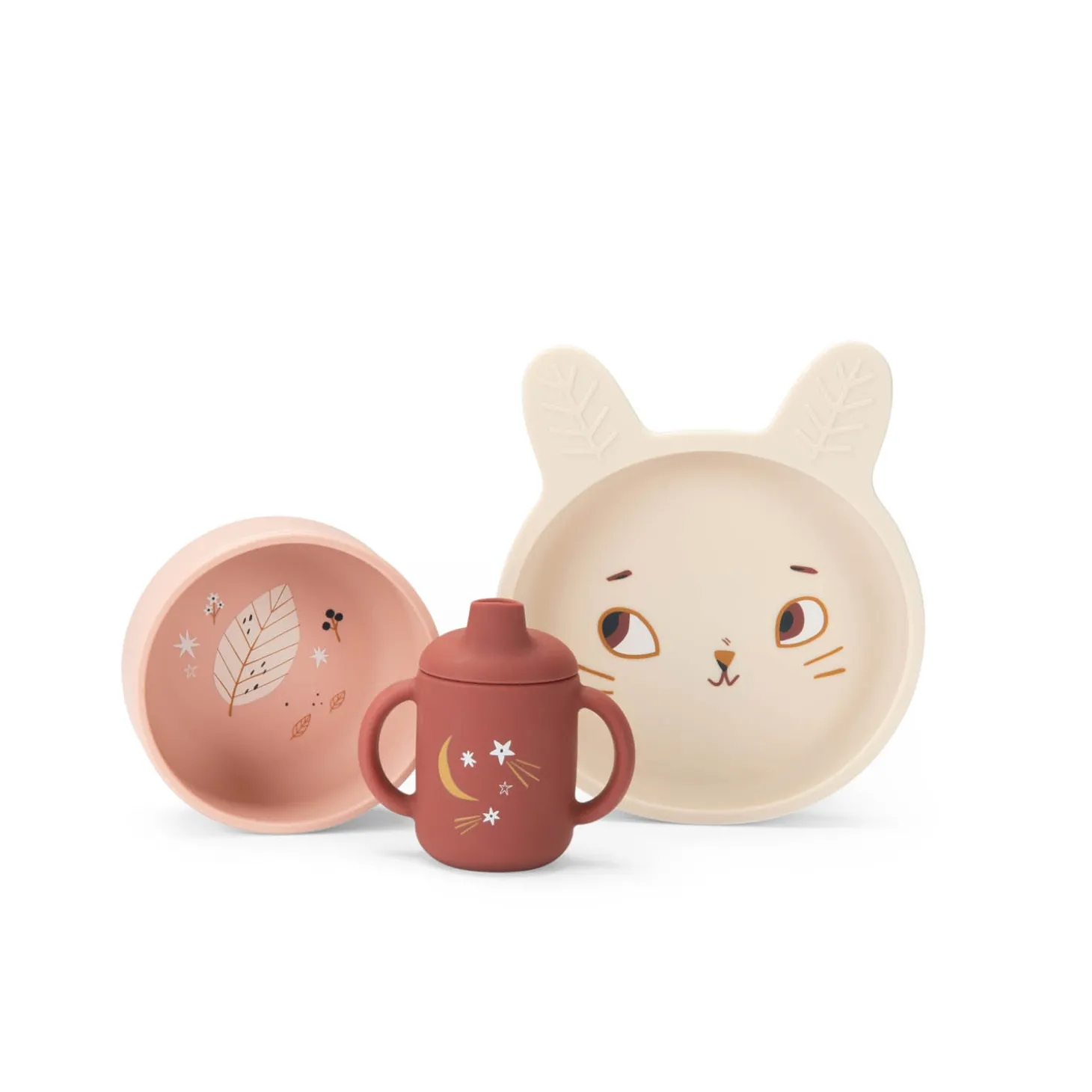 Moulin Roty Set vaisselle silicone Après la pluie Multicolore