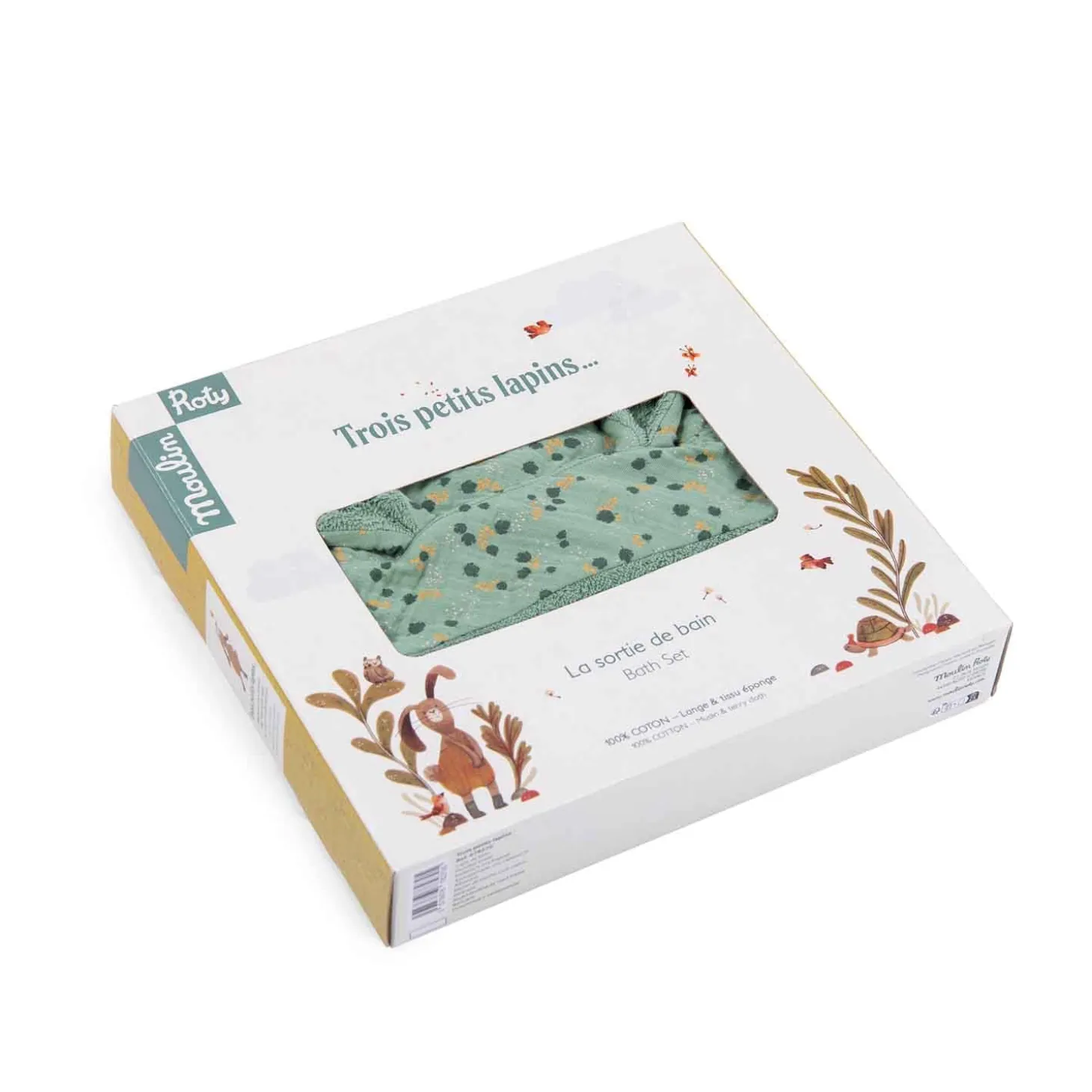Moulin Roty Sortie de bain Sauge 80x80 cm