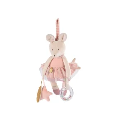 Moulin Roty                    Souris d'activités à suspendre La petite école de danse    Rose/Crème