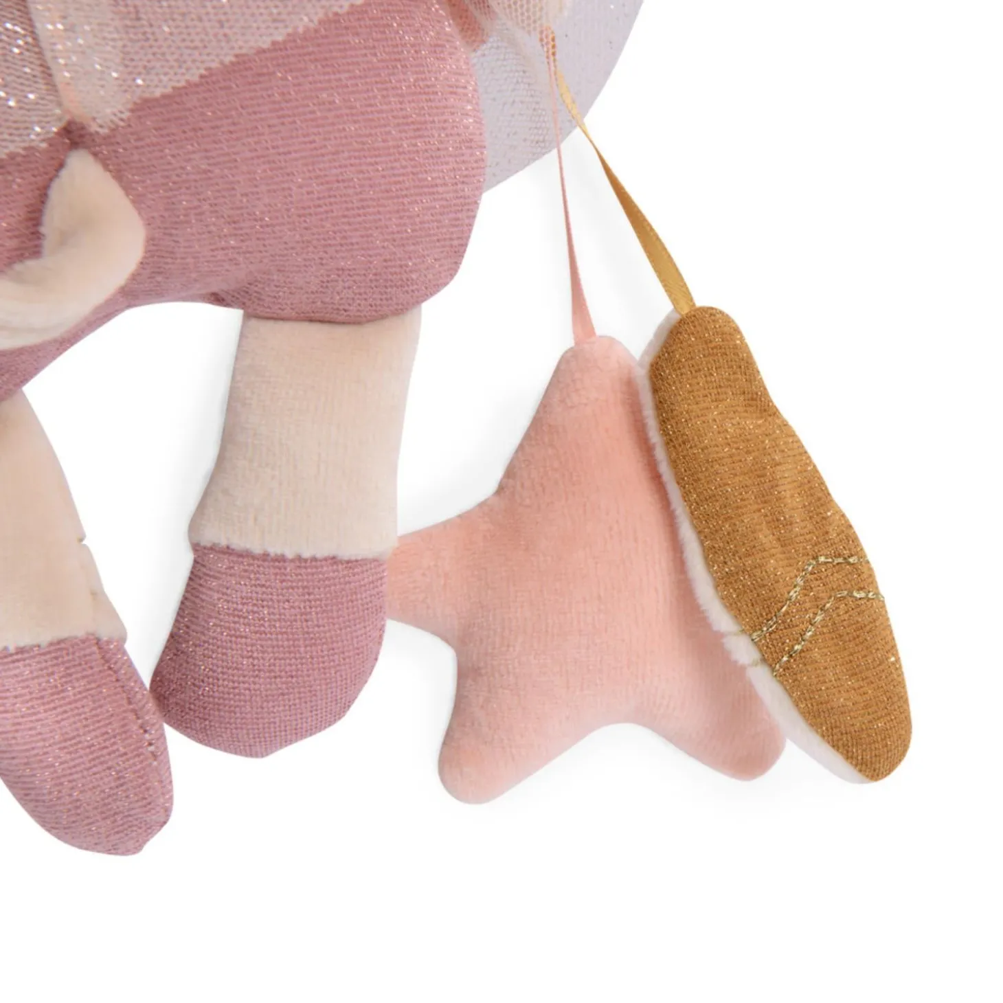 Moulin Roty Souris d'activités à suspendre La petite école de danse Rose/Crème