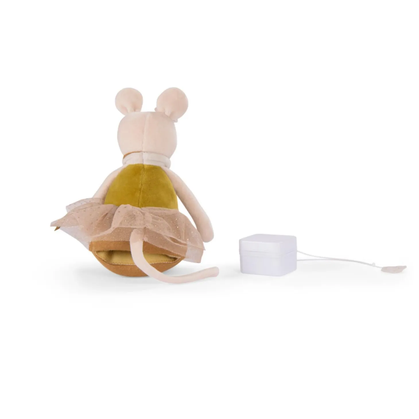 Moulin Roty Souris musicale La petite école de danse Crème/Or