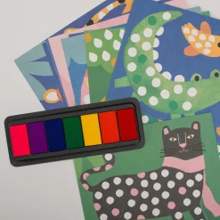 Moulin Roty Tampons à doigts Les Toupitis Multicolore