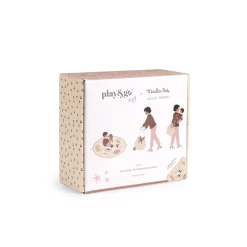 Moulin Roty Tapis de jeu / sac de rangement Après la pluie Rose/Crème