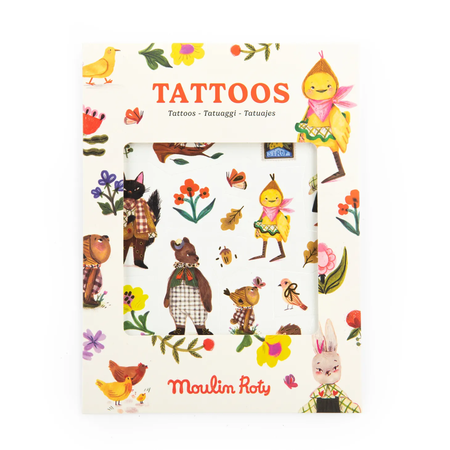 Moulin Roty Tatouages Les Minouchkas Multicolore