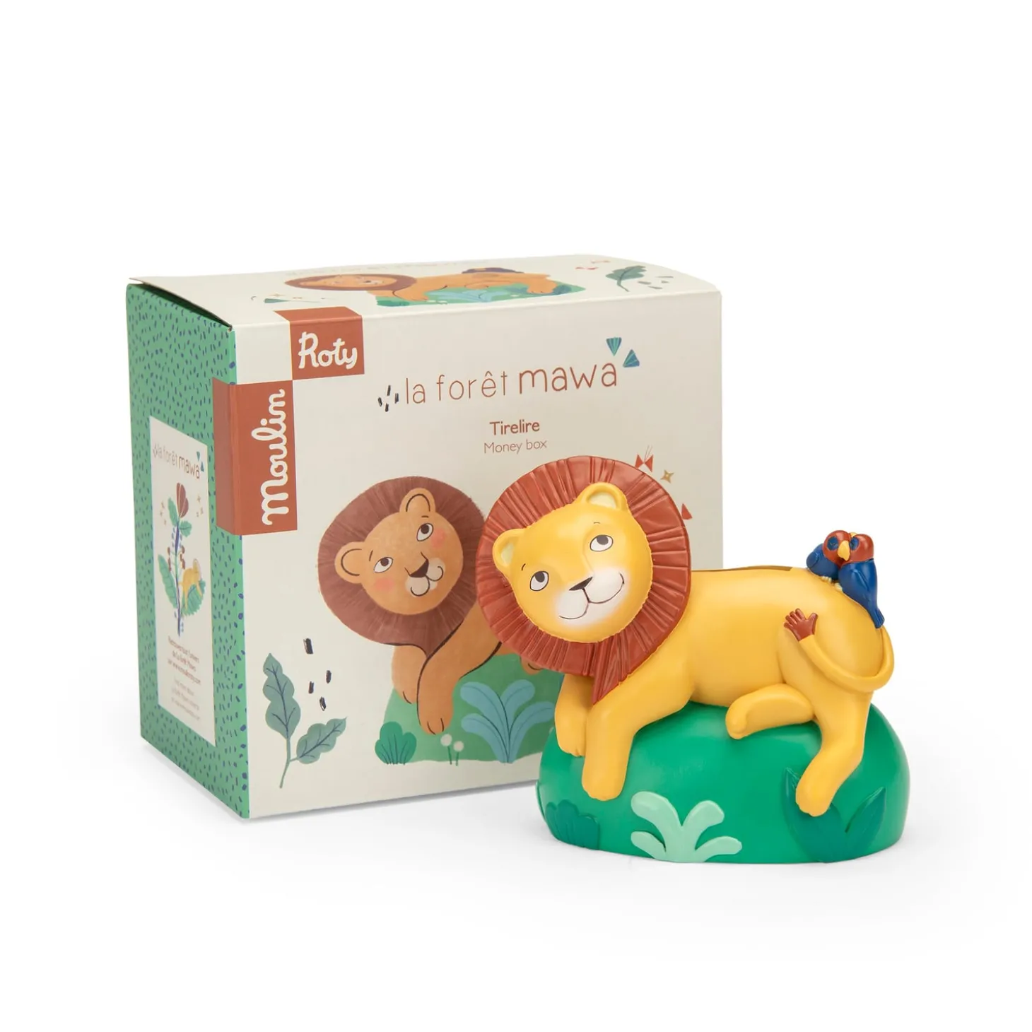Moulin Roty Tirelire La forêt Mawa Ocre / vert