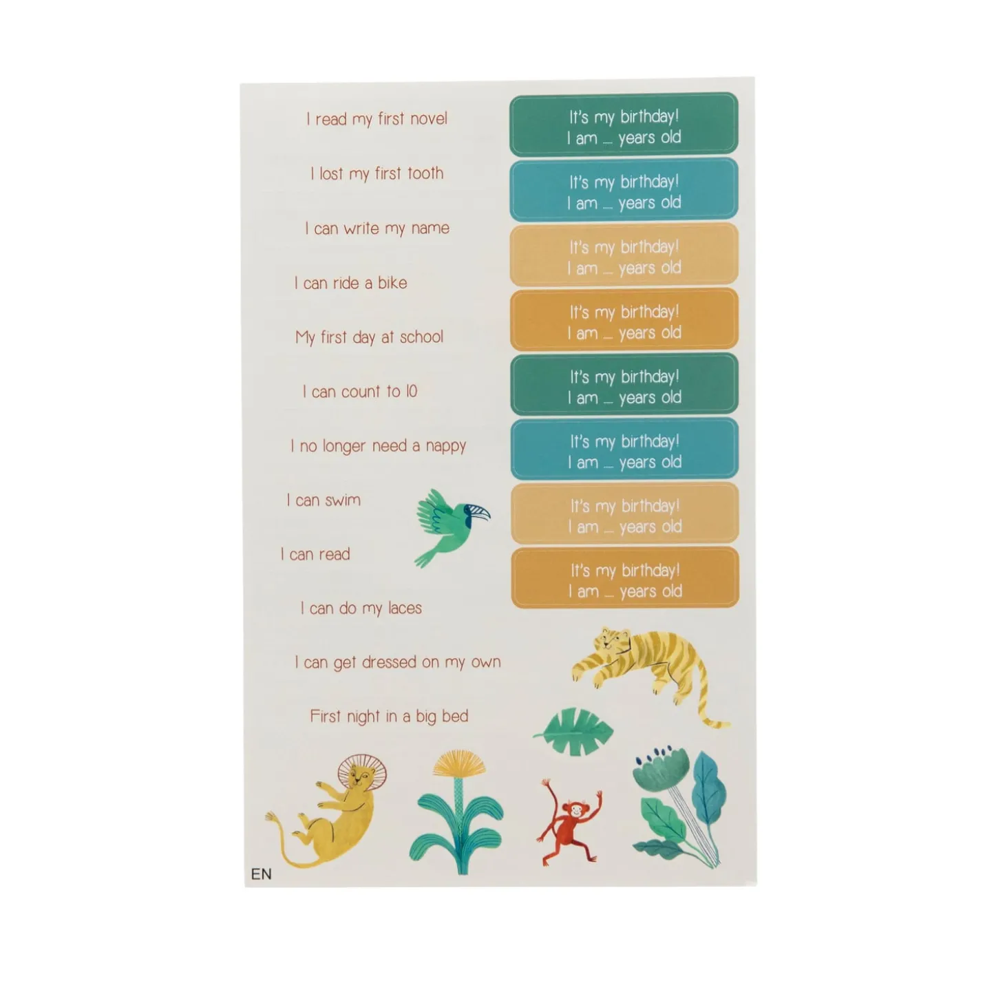 Moulin Roty Toise carnet La forêt Mawa Multicolore