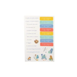 Moulin Roty Toise carnet Puce & Pilou Multicolore