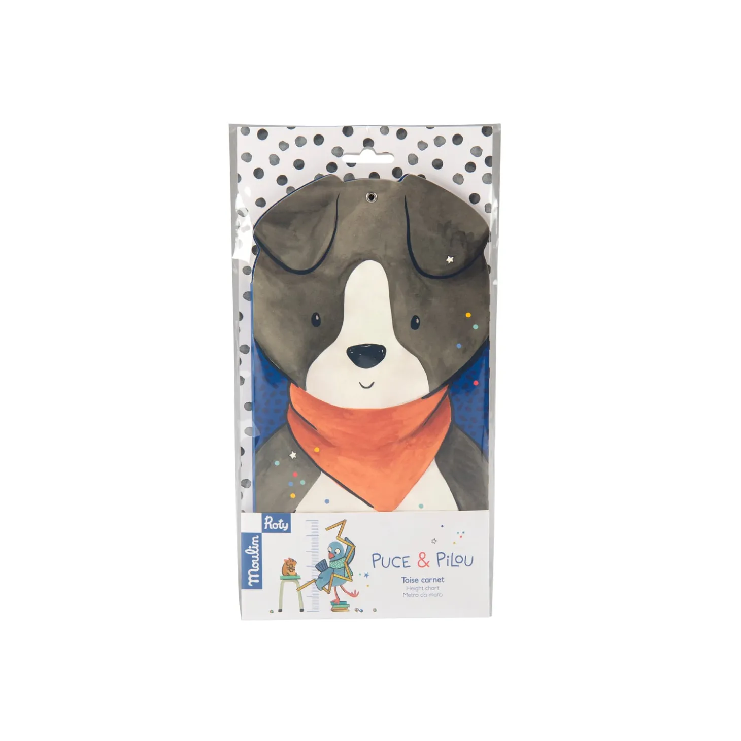 Moulin Roty Toise carnet Puce & Pilou Multicolore