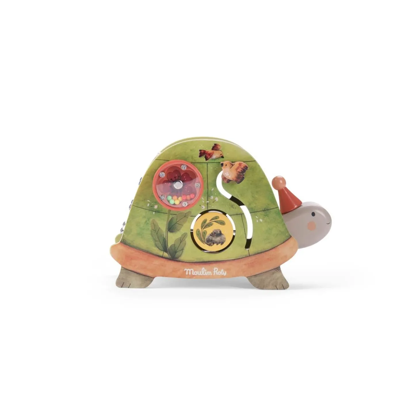 Moulin Roty Tortue d'activités Trois petits lapins Multicolore