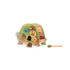Moulin Roty Tortue d'activités Trois petits lapins Multicolore