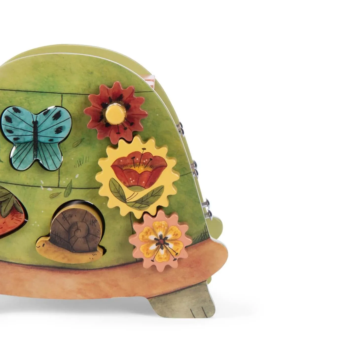 Moulin Roty Tortue d'activités Trois petits lapins Multicolore