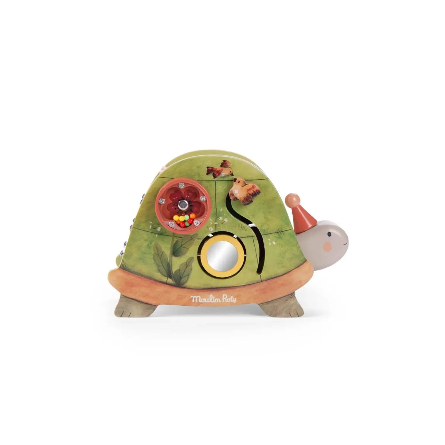 Moulin Roty Tortue d'activités Trois petits lapins Multicolore