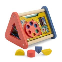 Moulin Roty Triangle multiactivités Puce & Pilou Bleu/ rouge/ jaune