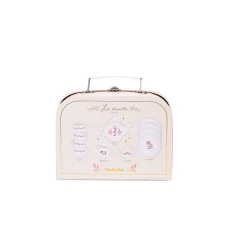 Moulin Roty Valise dînette thé porcelaine La petite école de danse Crème/rose