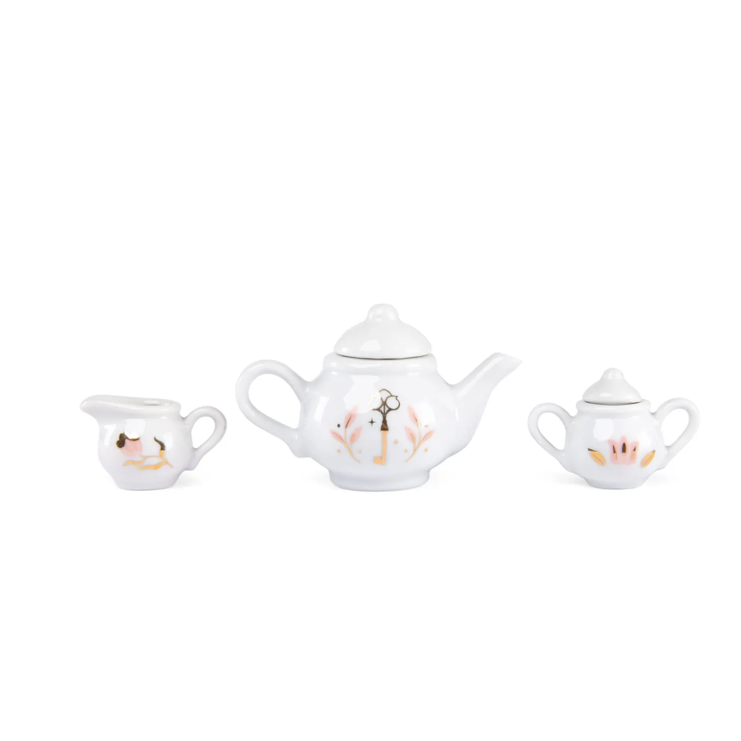 Moulin Roty Valise dînette thé porcelaine La petite école de danse Crème/rose