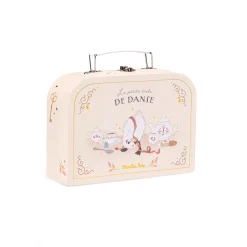 Moulin Roty Valise dînette thé porcelaine La petite école de danse Crème/rose
