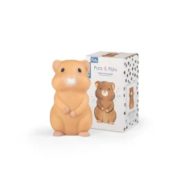 Moulin Roty Veilleuse hamster USB Puce & Pilou Blanc