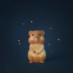 Moulin Roty Veilleuse hamster USB Puce & Pilou Blanc