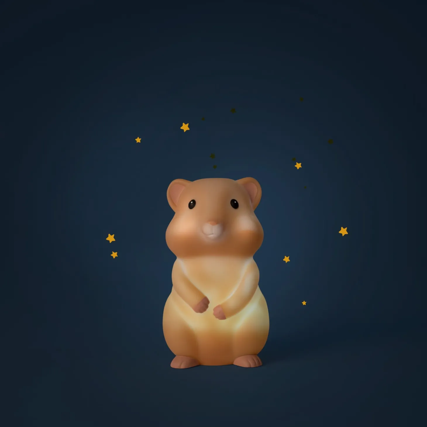 Moulin Roty Veilleuse hamster USB Puce & Pilou Blanc