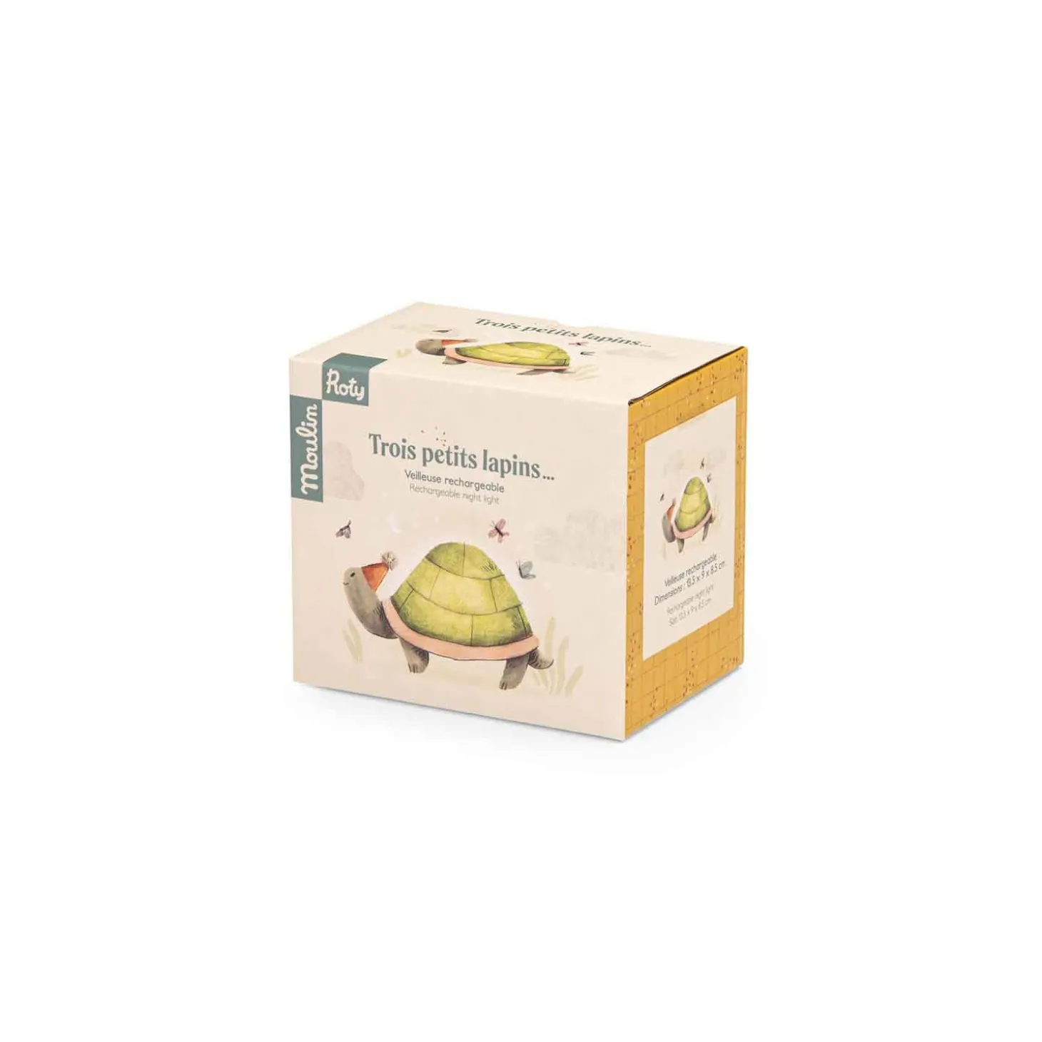 Moulin Roty Veilleuse tortue en USB Blanc