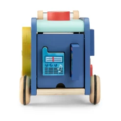 Moulin Roty                    Voiture multiactivités Puce & Pilou    Bleu/ jaune