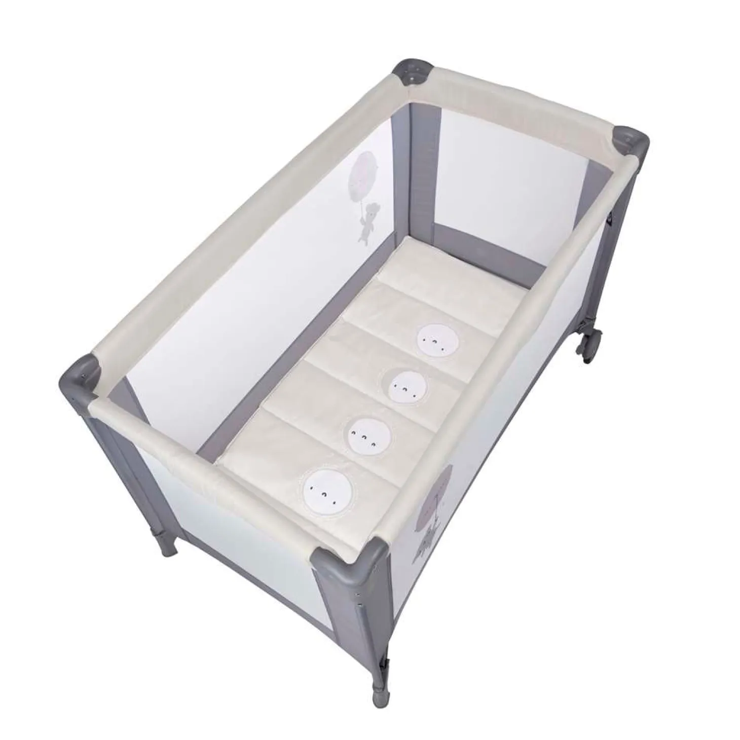 MS Innovaciones Berceau basic Gris Et Beige