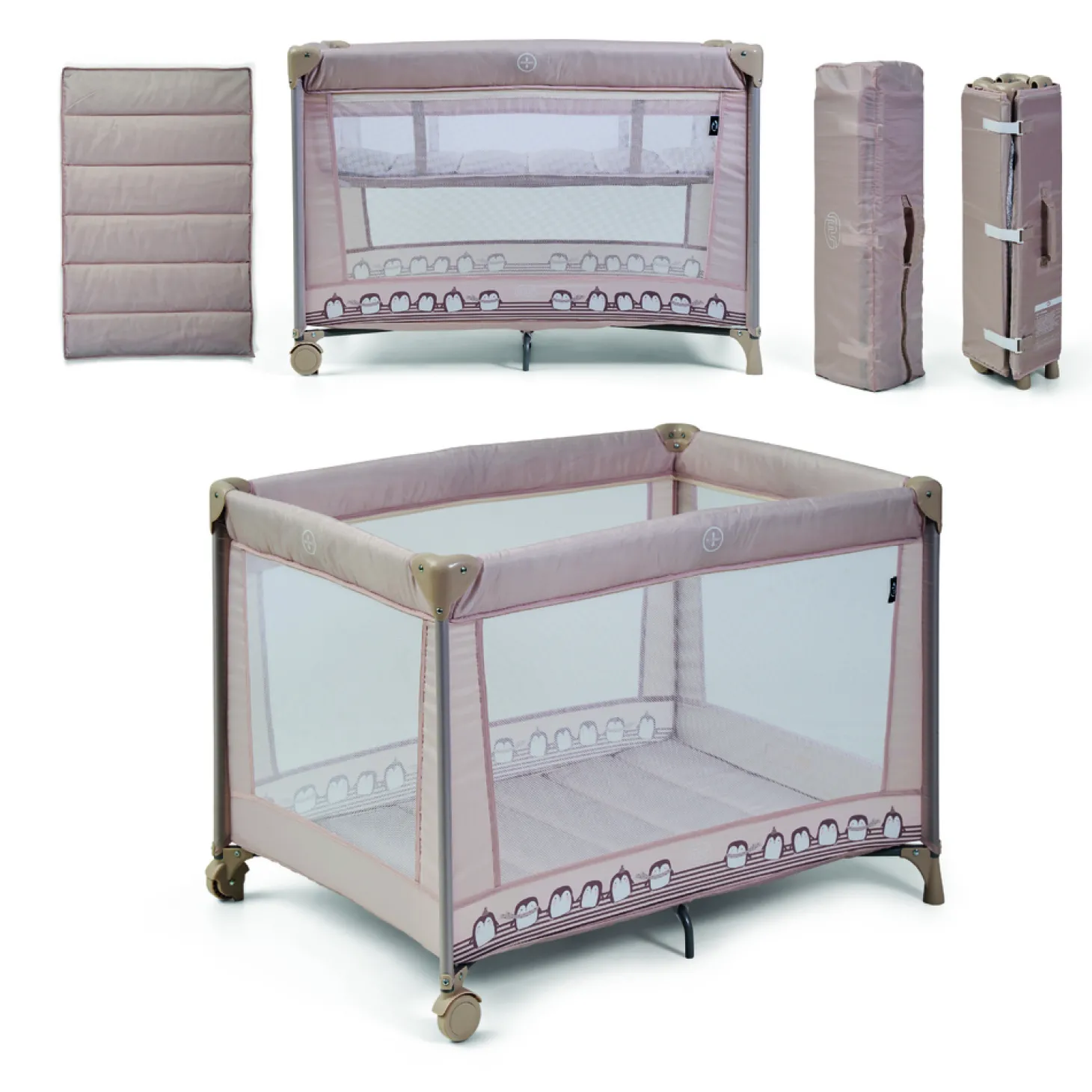MS Innovaciones Berceau double hauteur Kunni Beige