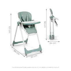 MS Innovaciones Chaise haute Tasty Eco Vert