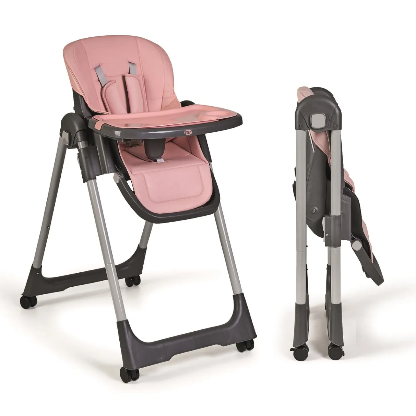 MS Innovaciones Chaise haute Tasty Eco Rose