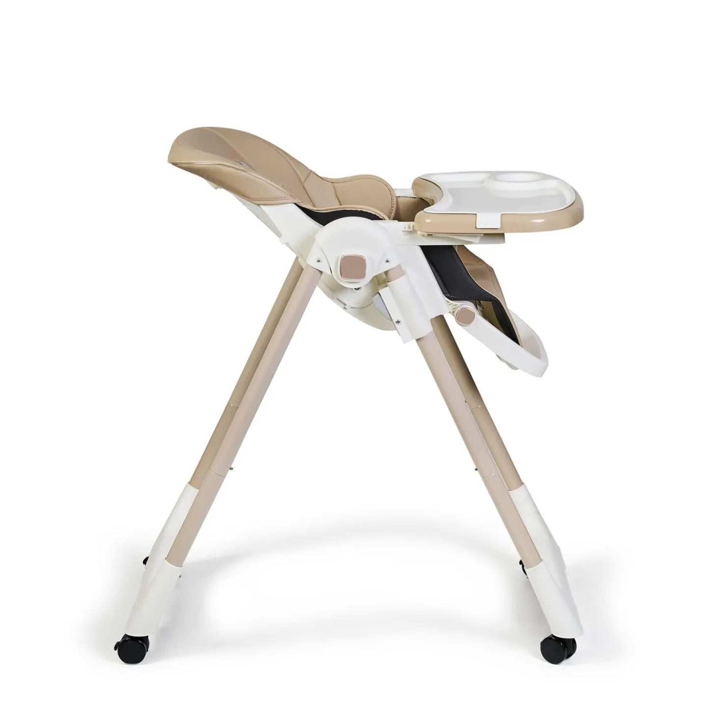 MS Innovaciones Chaise haute Tasty Eco Beige Châssis Clair
