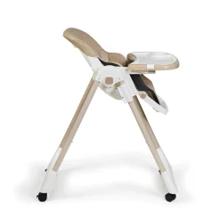 MS Innovaciones Chaise haute Tasty Eco Beige Châssis Clair