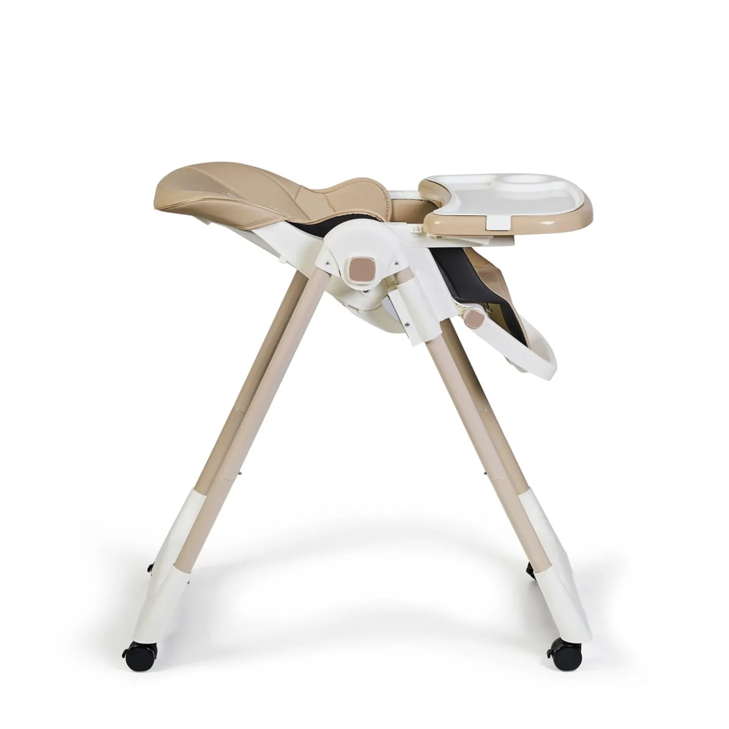 MS Innovaciones Chaise haute Tasty Eco Beige Châssis Clair