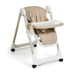 MS Innovaciones Chaise haute Tasty Eco Beige Châssis Clair