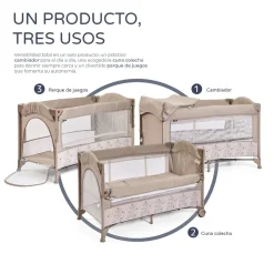 MS Innovaciones Lit de voyage Safari Oxford Cododo Beige