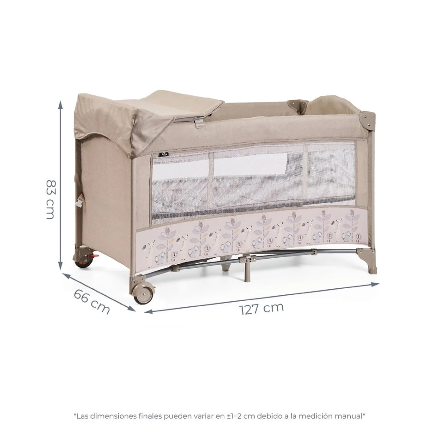MS Innovaciones Lit de voyage Safari Oxford Cododo Beige