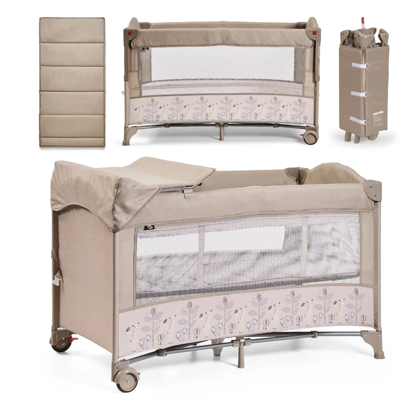 MS Innovaciones Lit de voyage Safari Oxford Cododo Beige