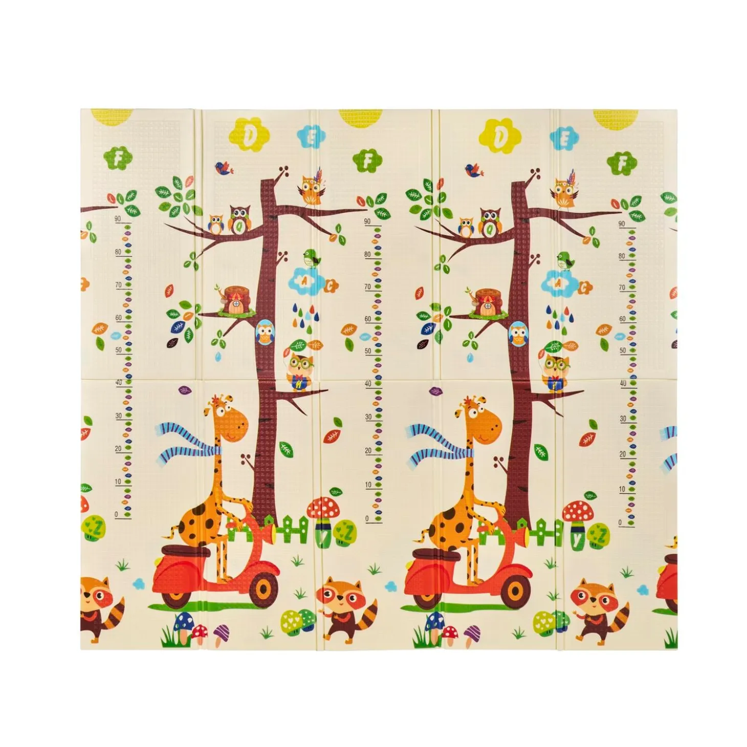 MS Innovaciones Tapis de jeu trendy girafe Giraffa Scooter 180x200 cm