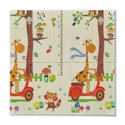MS Innovaciones                    Tapis de jeu trendy girafe    Girafe Multicolore            120x120 cm